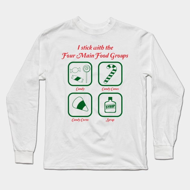 Four food groups Long Sleeve T-Shirt by old_school_designs